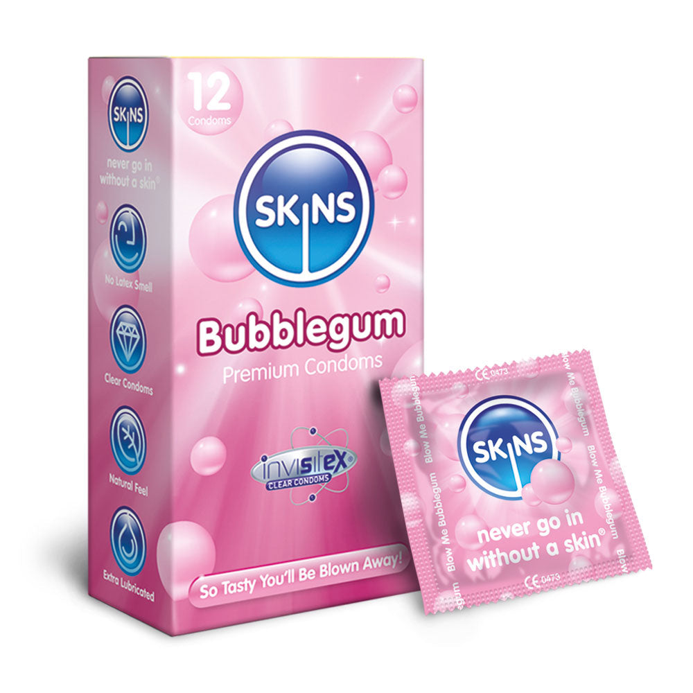 Skins Condoms Bubblegum 12 Pack