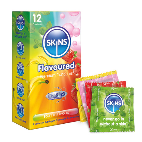 Skins Condoms Flavours 12 Pack