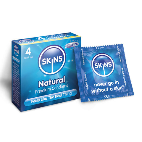 Skins Condoms Natural 4 Pack